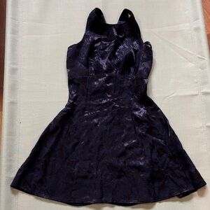 Roberta sz 3/4 deep purple and navy Sleeveless mini Dress